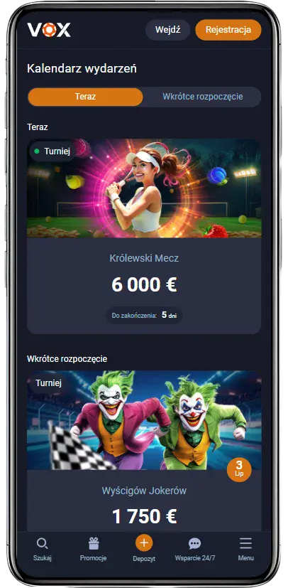 vox casino aplikacja