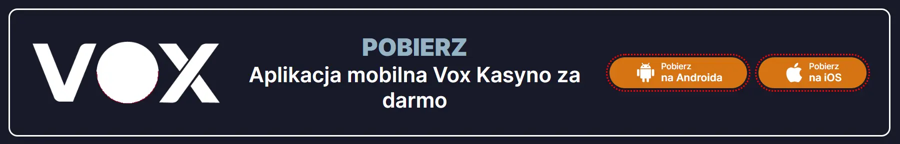 vox casino aplikacja